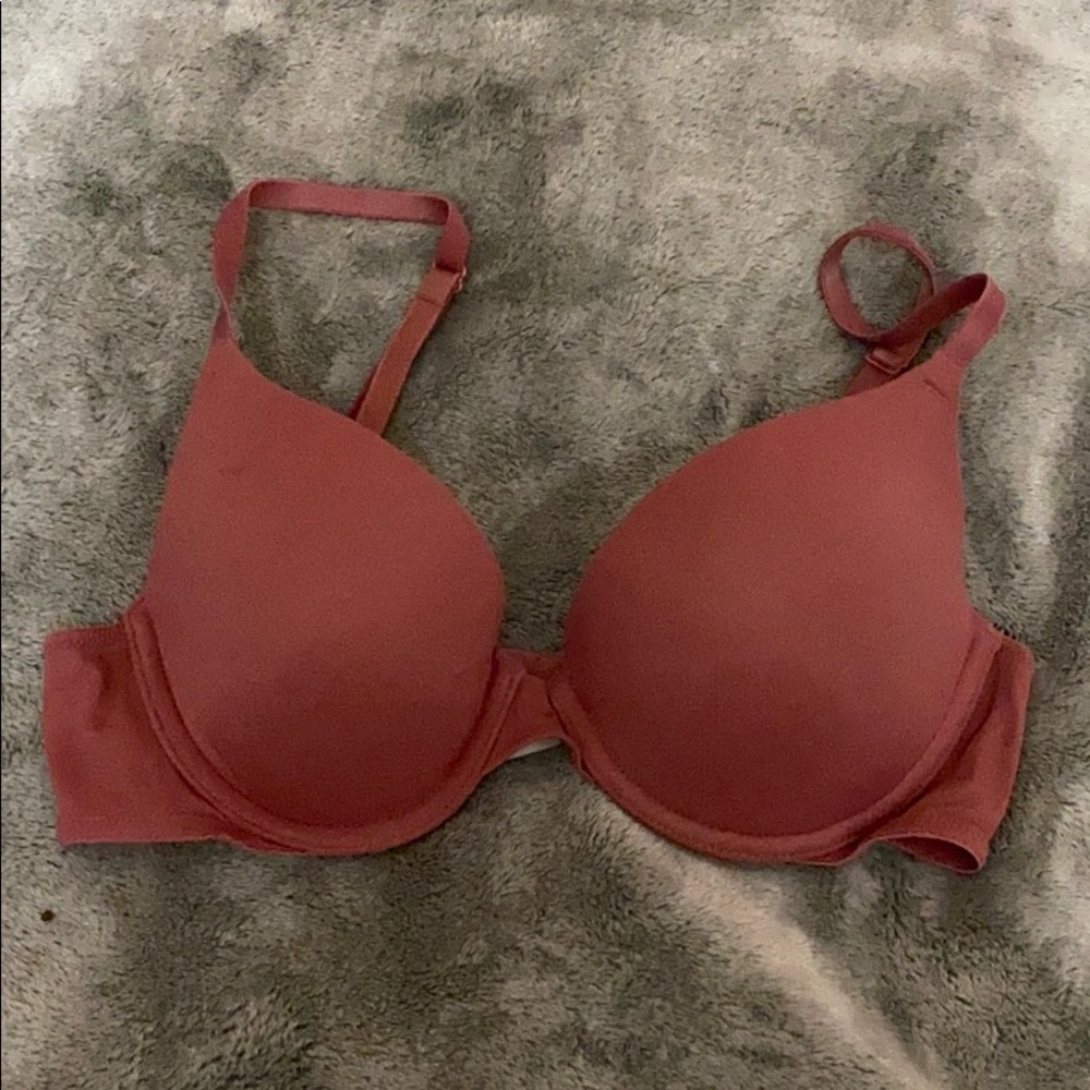 Pink push up bra